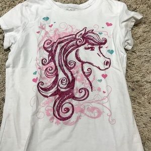 Horse shirt sleeve shirt